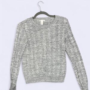 H&M Light Gray Cable Knit Sweater